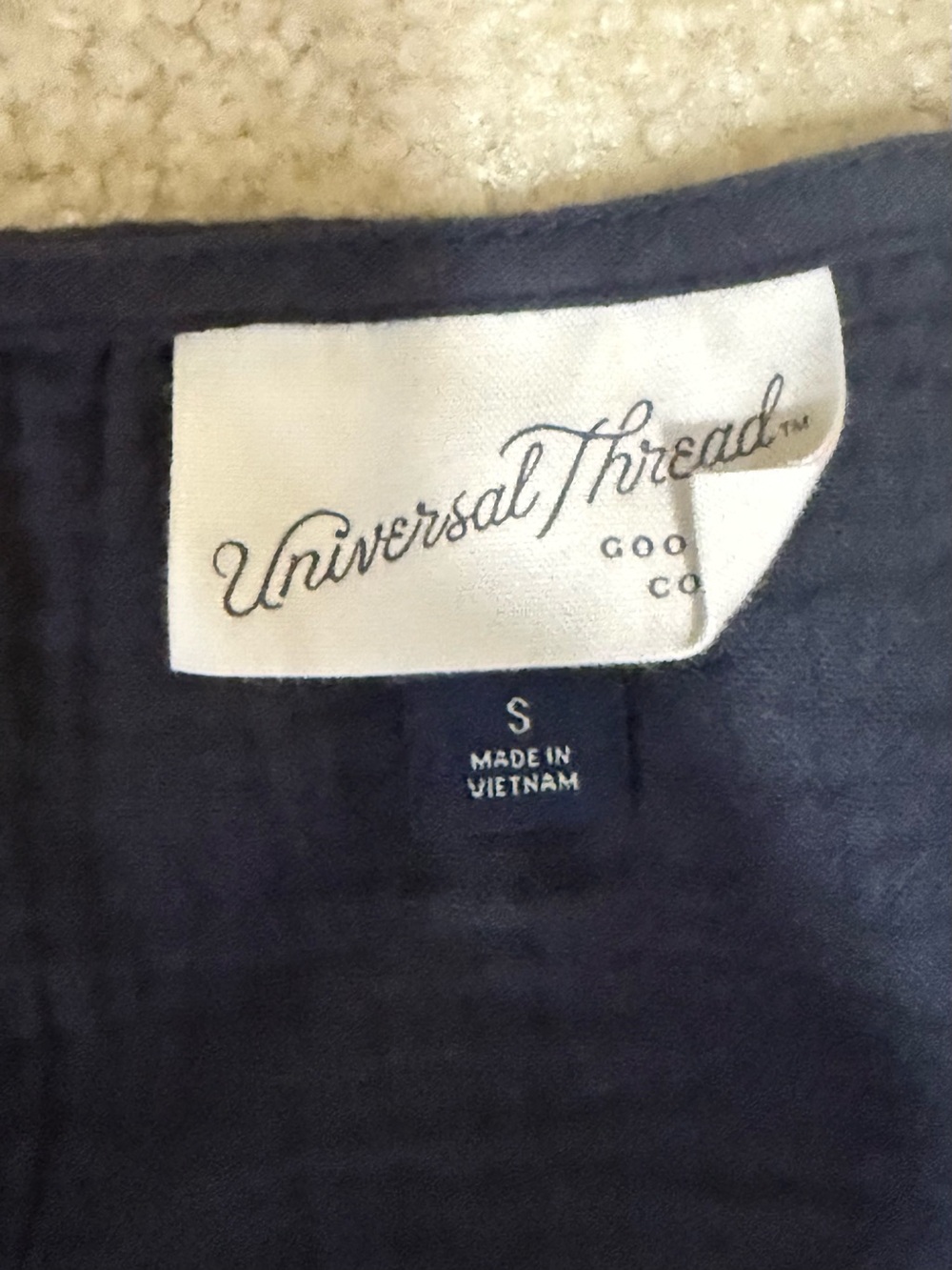 Universal Thread Navy V-Neck Button Romper - Picture 3 of 5